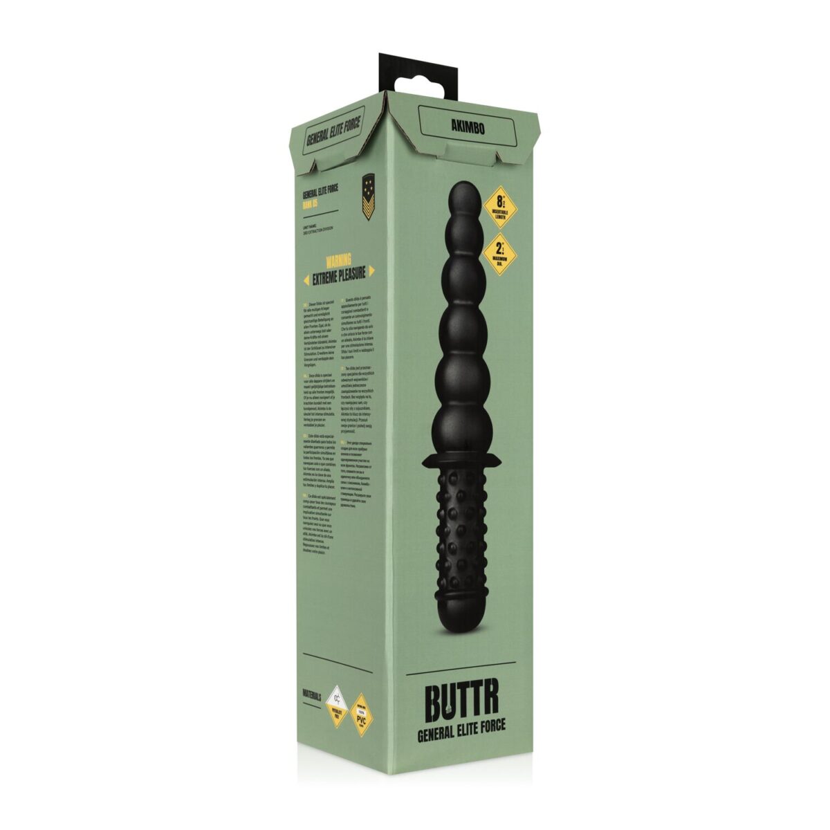Анальний ланцюжок BUTTR - Akimbo Double Sided Anal Dildo - Зображення 7