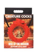 Ерекційне кільце Creature Cocks Rise of the Dragon Silicone Penis Ring - Red - Зображення 8