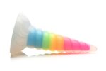 Фентезійний фалоімітатор Creature Cocks Luminescent Rainbow Silicone Dildo - Зображення 2
