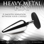 Анальна пробка Master Series Butt Slut Metal & Silicone Butt Plug - Silver - Зображення 4