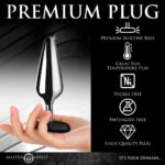 Анальна пробка Master Series Butt Slut Metal & Silicone Butt Plug - Silver - Зображення 7