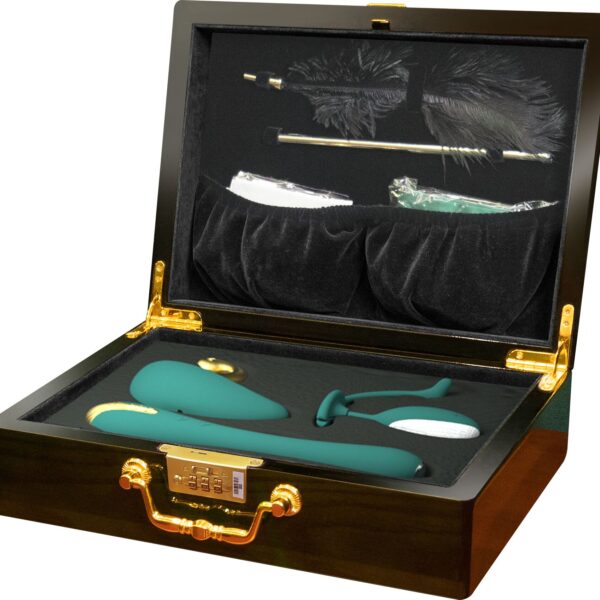 Набір Knight Jenay Pandora Box v2.0: вакуумний вібратор, вібратор, віброяйце, лоскітка та маска