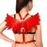 Жіноча портупея Art of Sex - Wings червона XS-M, екошкіра - Зображення 3