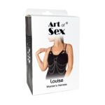 Жіноча портупея Art of Sex - Louise чорна XS-2XL, екошкіра - Зображення 4