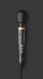 Преміальний вібромасажер DOXY Die Cast матово-чорний, з покриттям із 24-каратного золота - Зображення 4