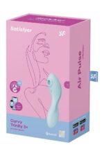 Вакуумний смарт-стимулятор із вібрацією Satisfyer Curvy Trinity 5 (Blue)  (м'ята упаковка!!!) - Зображення 8