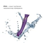 Смартвібратор Zalo — Queen Twilight Purple, пульсівна перлина, кристал Swarovski - Зображення 4
