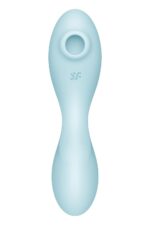 Вакуумний смарт-стимулятор із вібрацією Satisfyer Curvy Trinity 5 (Blue)  (м'ята упаковка!!!) - Зображення 3