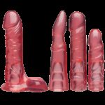 Набір для страпона Doc Johnson Vac-U-Lock Crystal Jellies Set (м'ята упаковка!!!) - Зображення 3