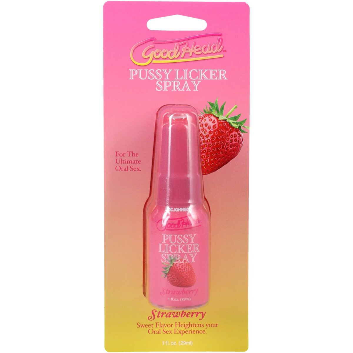 Спрей для кунілінгусу Doc Johnson GoodHead Pussy Licker Spray - Strawberry 29 мл - Зображення 2