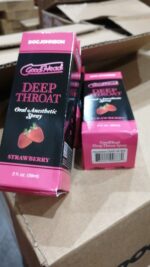 Розпродаж! Спрей для мінету Doc Johnson GoodHead DeepThroat Spray - Strawberry 59мл (термін 09.25) - Зображення 2