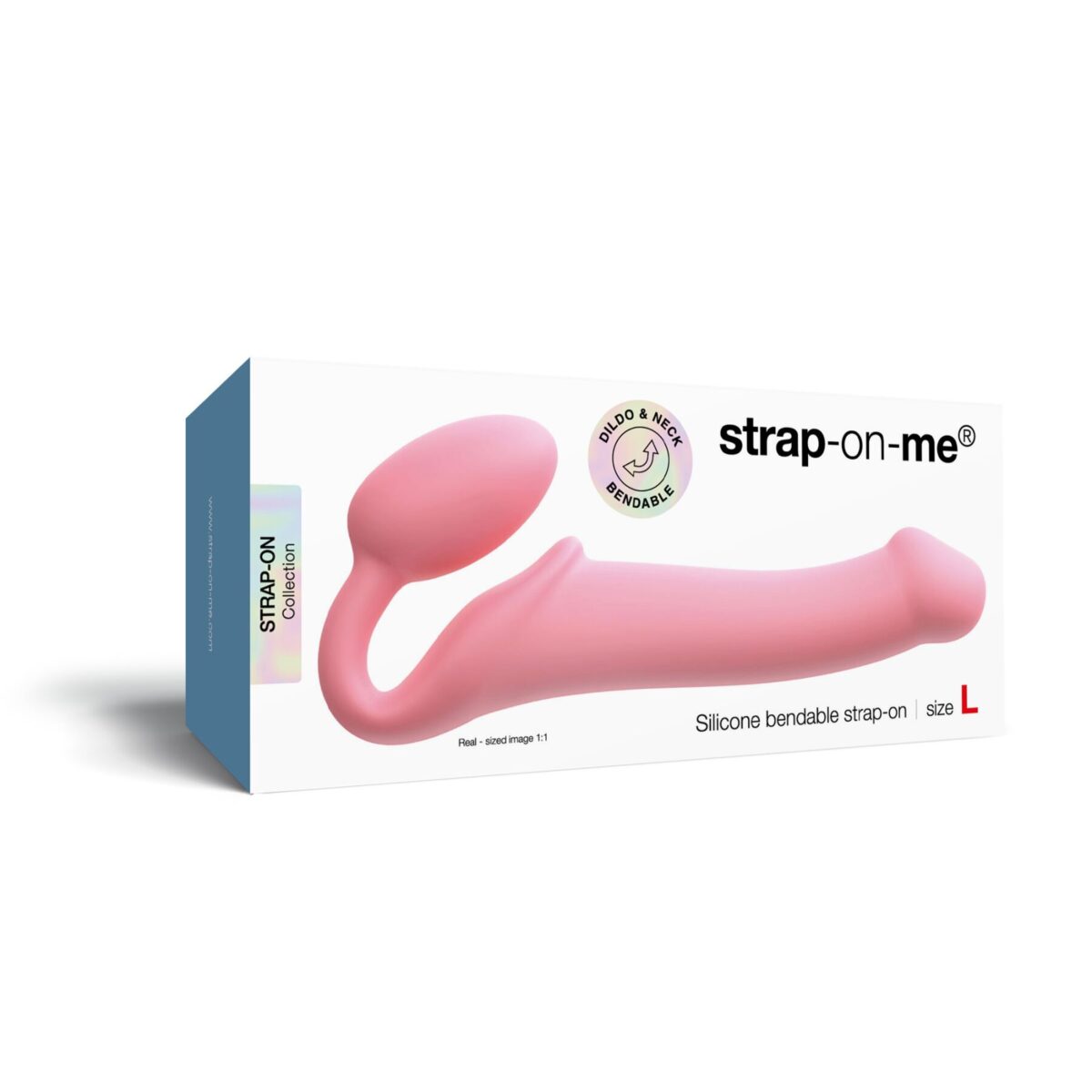 Безремінний страпон Strap-On-Me Rose L, повністю регульований, діаметр 3,7 см - Зображення 7
