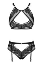 Комплект Obsessive Allastia 2-pcs set black S/M - Зображення 4