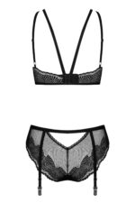 Комплект Obsessive Allastia 2-pcs set black L/XL - Зображення 3