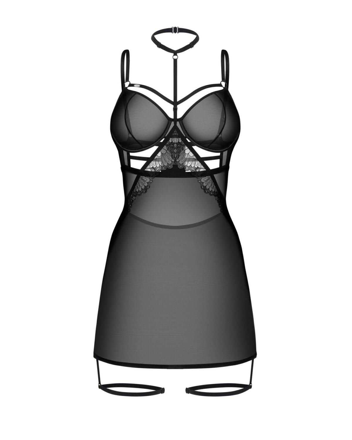 Бебі-долл Obsessive Arrowel Black chemise S/M - Зображення 3