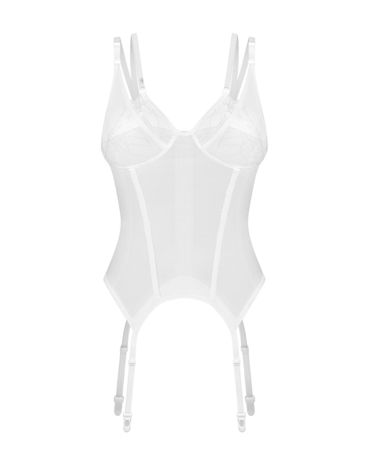 Корсет Obsessive Arrowel White corset 2XL/3XL - Зображення 2
