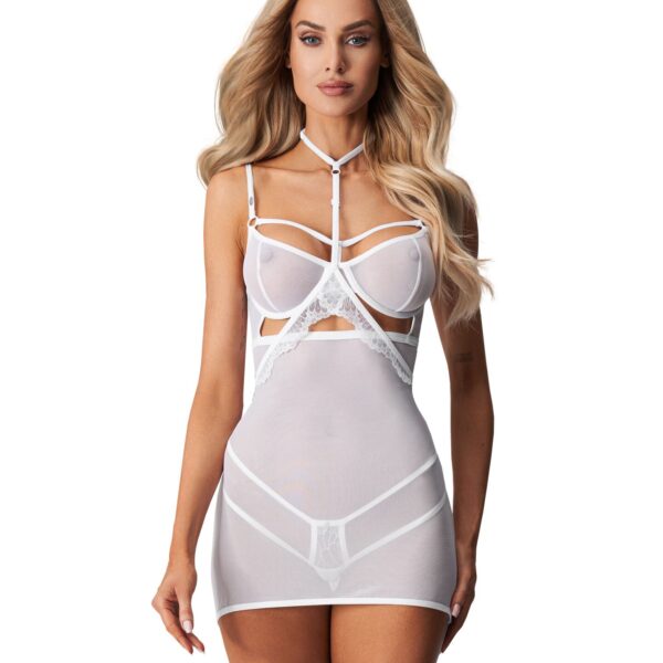 Бебі-долл дол Obsessive Arrowel White chemise 2XL/3XL