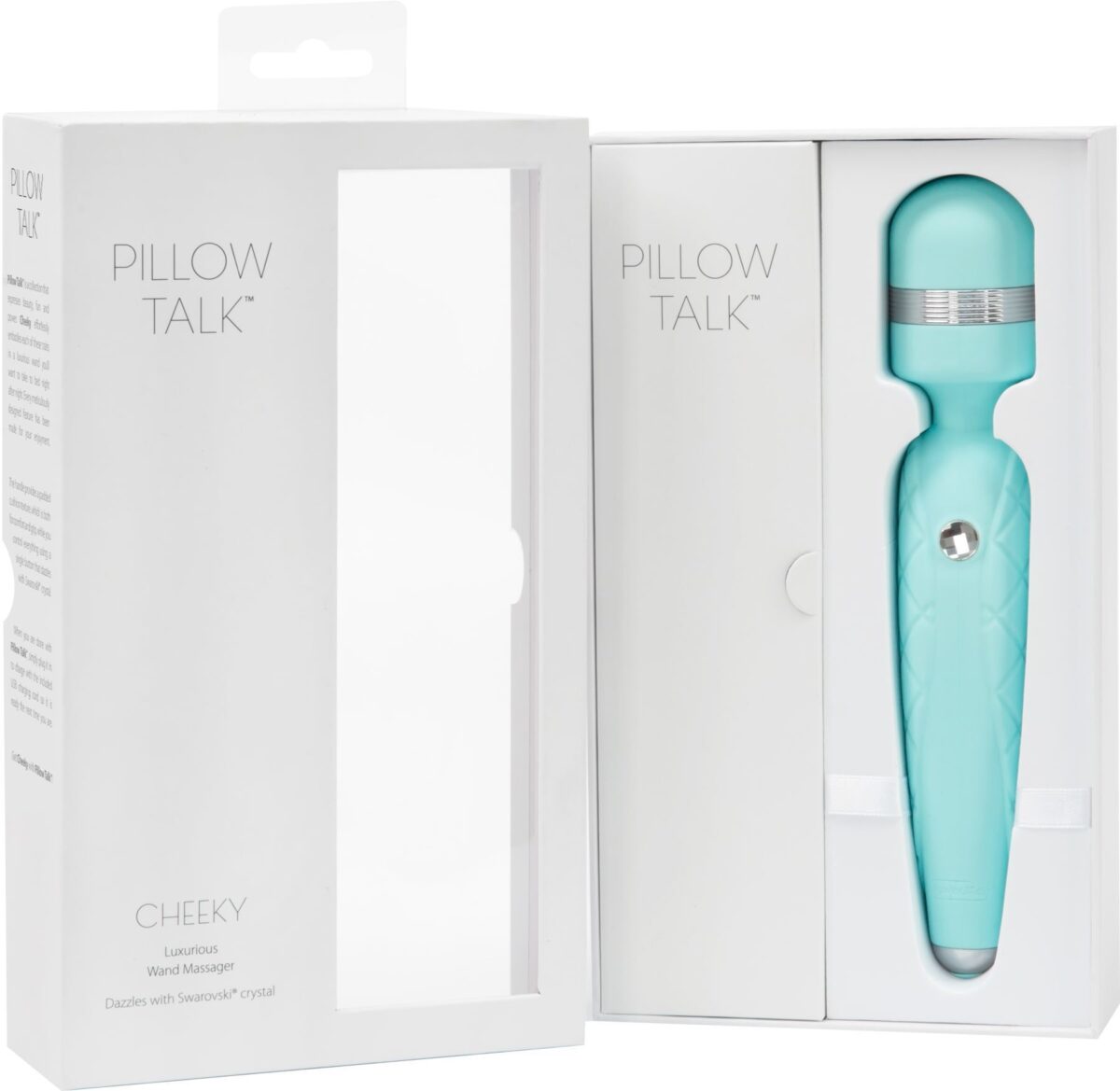 Розкішний вібромасажер PILLOW TALK - Cheeky Teal (м'ята упаковка!!!) - Зображення 10