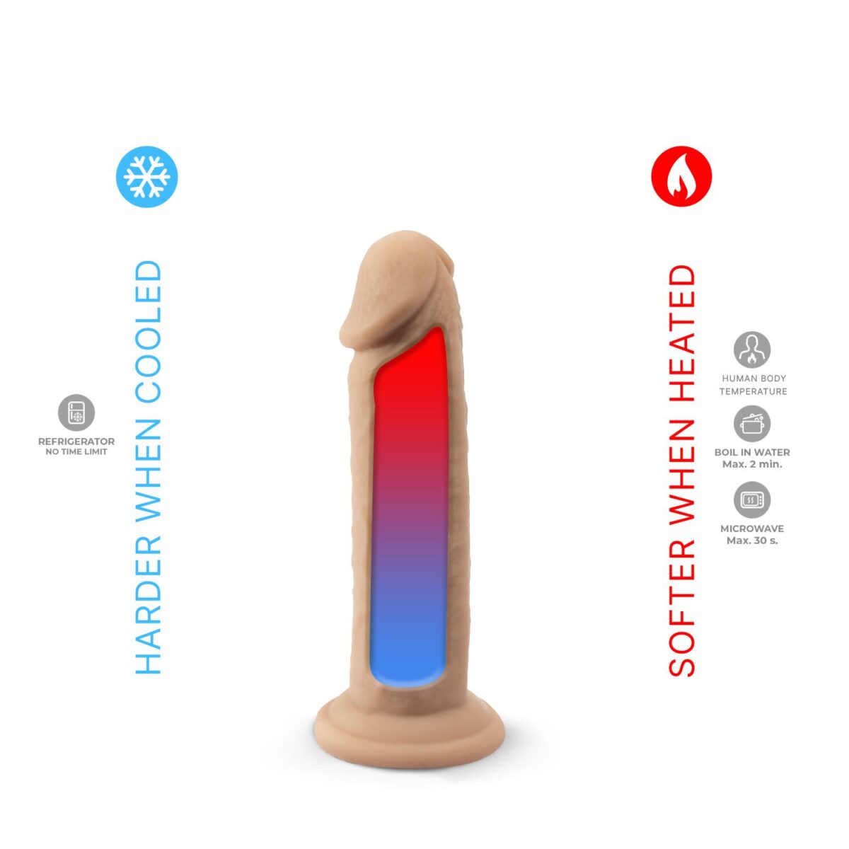 Фалоімітатор SilexD Robby Real Skin Flesh (MODEL 2 size 6in) - Зображення 4