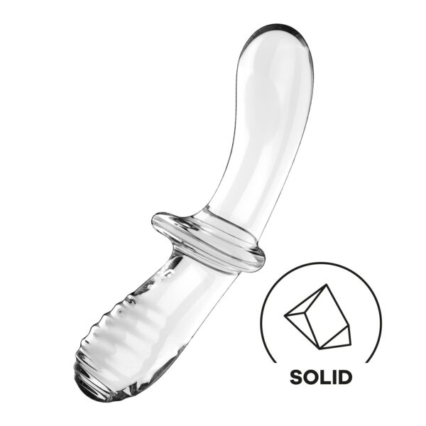 Дилдо Satisfyer Double Crystal (Transparent) (повреждена упаковка!!!)