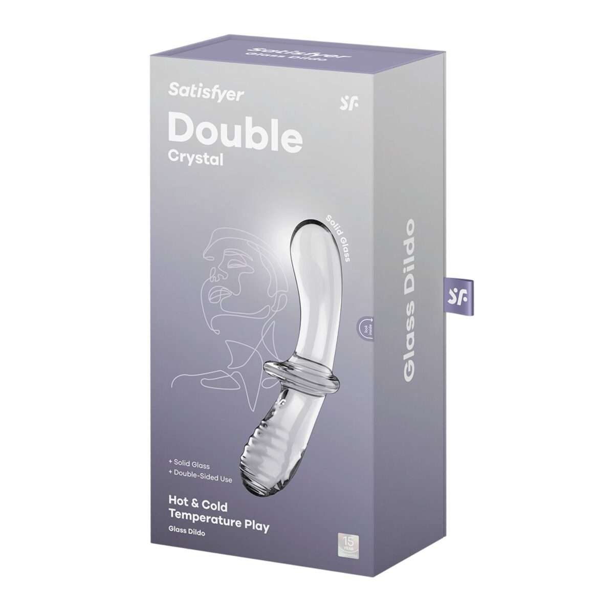 Дилдо Satisfyer Double Crystal (Transparent) (повреждена упаковка!!!) - Зображення 8