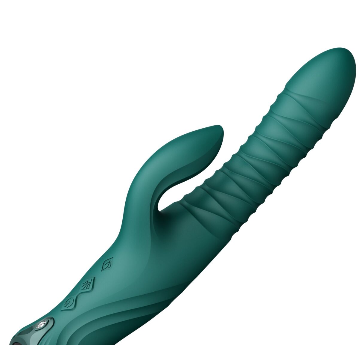 Пульсатор-кролик з вібрацією Zalo Mose 2 Turquoise Green - Зображення 10
