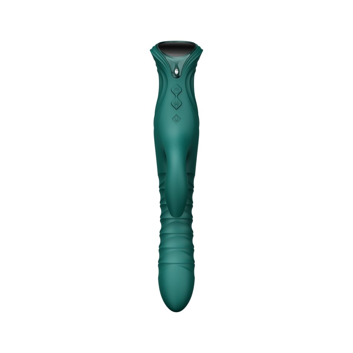 Пульсатор-кролик з вібрацією Zalo Mose 2 Turquoise Green - Зображення 5