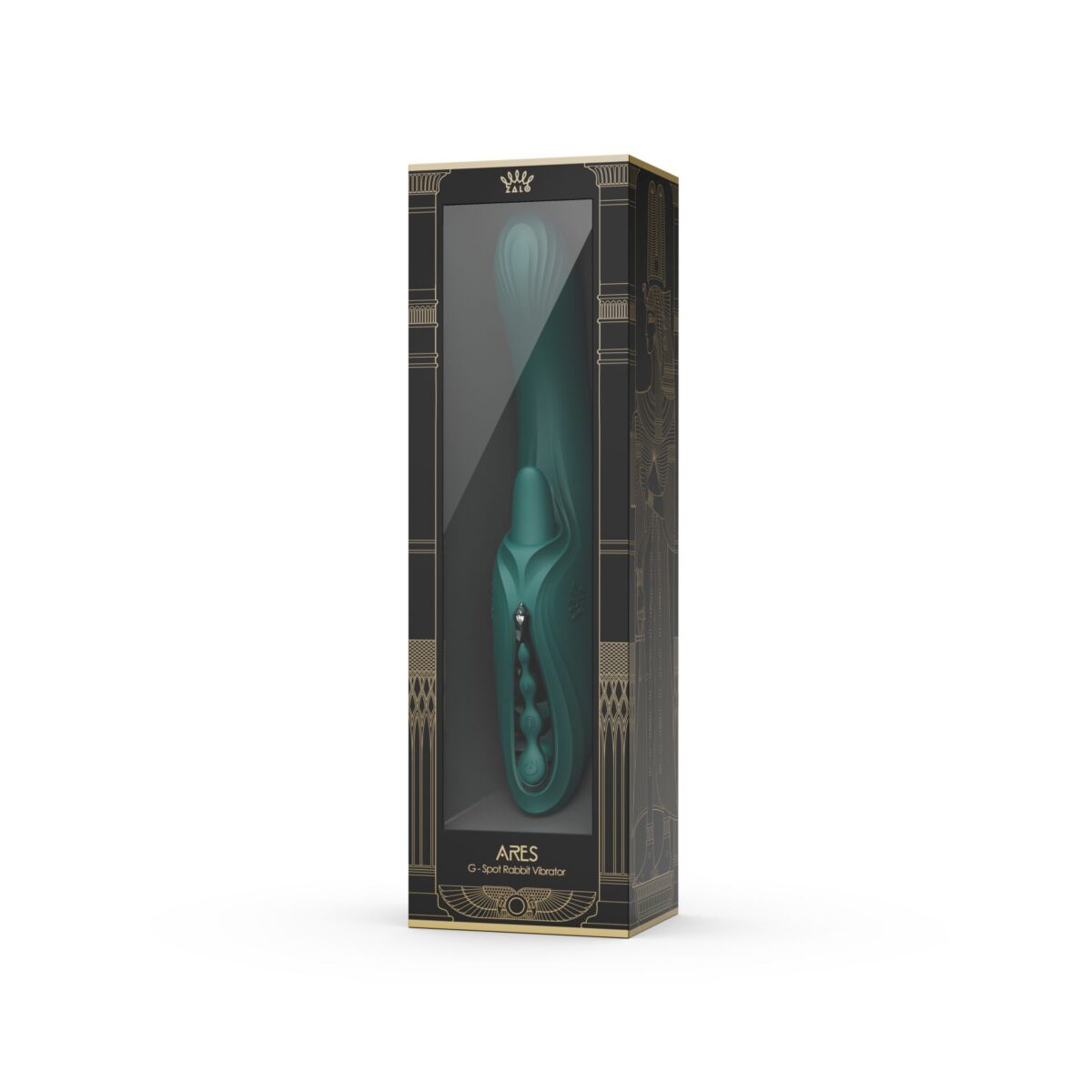 Вібратор-кролик Zalo Ares Turquoise Green - Зображення 17
