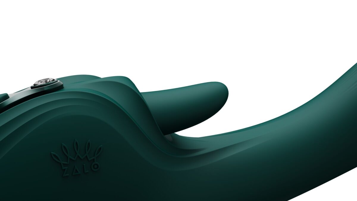Вібратор-кролик Zalo Ares Turquoise Green - Зображення 12
