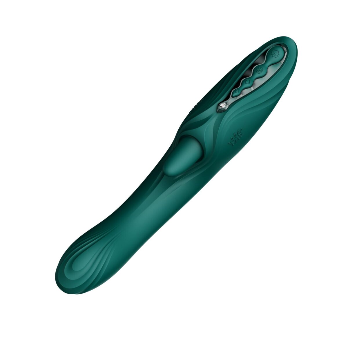Вібратор-кролик Zalo Ares Turquoise Green - Зображення 3