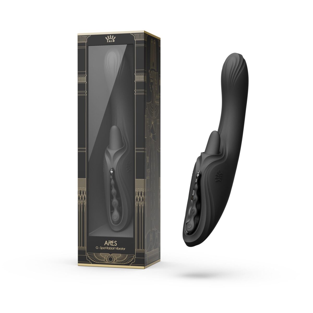 Вібратор-кролик Zalo Ares Obsidian Black - Зображення 15