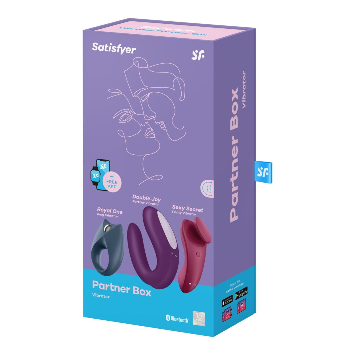 Набір Satisfyer Partner Box 3 (вібратори Double Joy та Sexy Secret + віброкільце Royal One) - Зображення 7