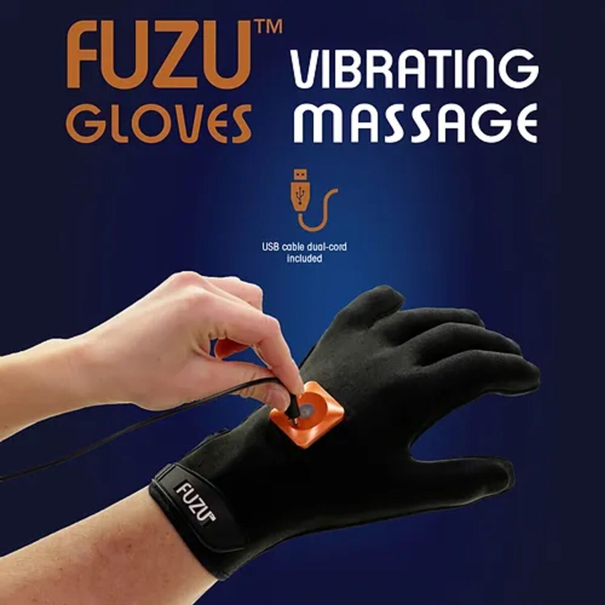 Віброрукавичка (ліва) FUZU Gloves Vibrating Massage Left Hand, 11 режимів - Зображення 3