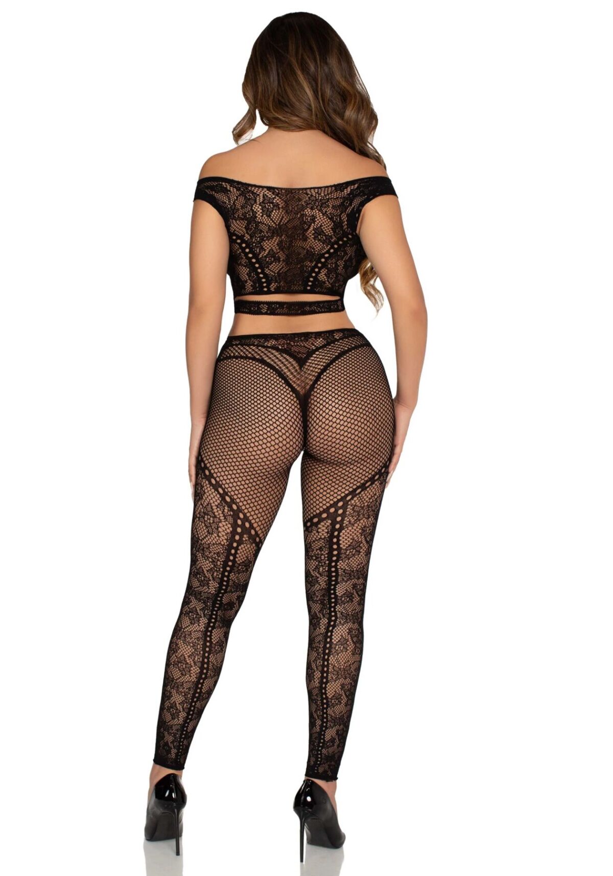 Комплект Leg Avenue Off Shoulder Crop Top and Legging One Size - Зображення 4