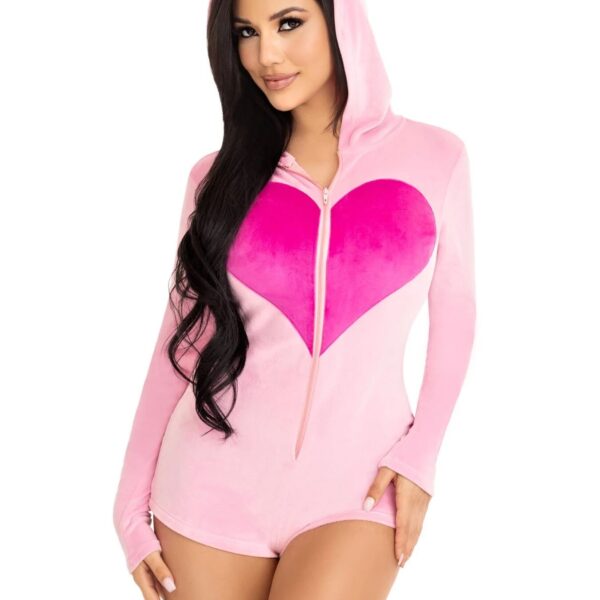 Комбінезон «Солодкий ведмедик» Leg Avenue Sweetheart Bear Velvet Romper S