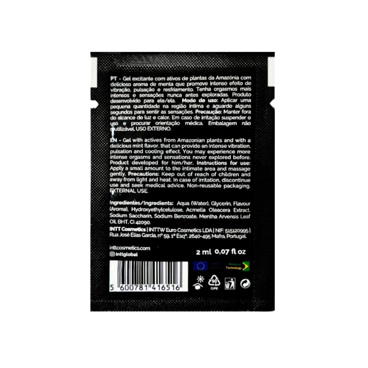 Пробник рідкого вібратора Intt Vibration Ice (2 мл) - Зображення 2