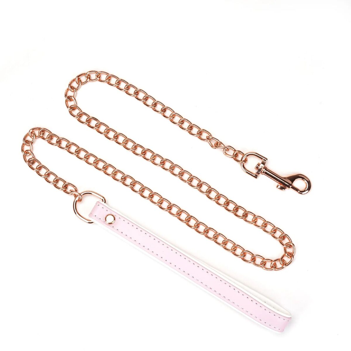 Нашийник з повідцем Liebe Seele White & Pink Fairy Goat Leather Collar - Зображення 6