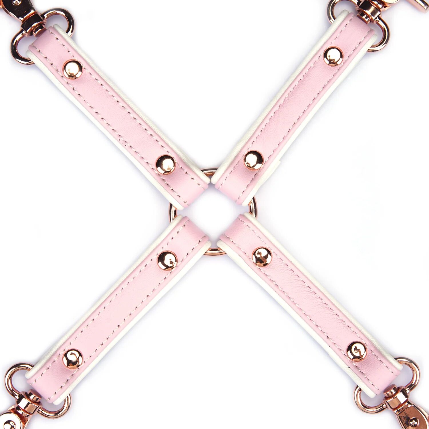 sx2830-82007164545118 Хрестовина Liebe Seele White & Pink Leather Hogtie - Зображення 3