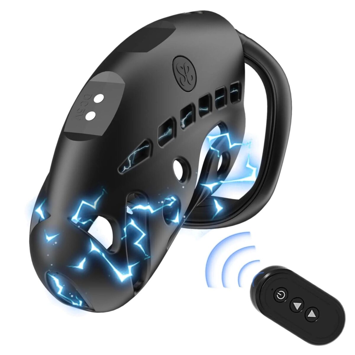 Клітка для члена з електростимуляцією LOCKINK SEVANDA Nautilus Estim Chastity Cage - Зображення 1