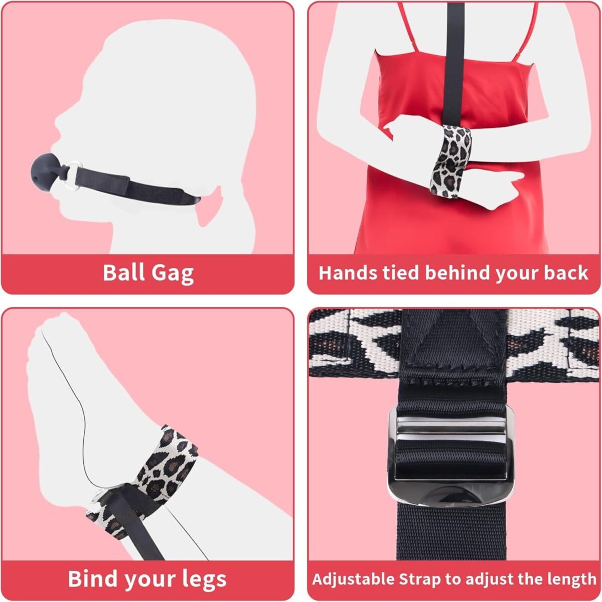 БДСМ-набір LOCKINK YEAHWOW Armbinder Restraint Set Black - Зображення 3