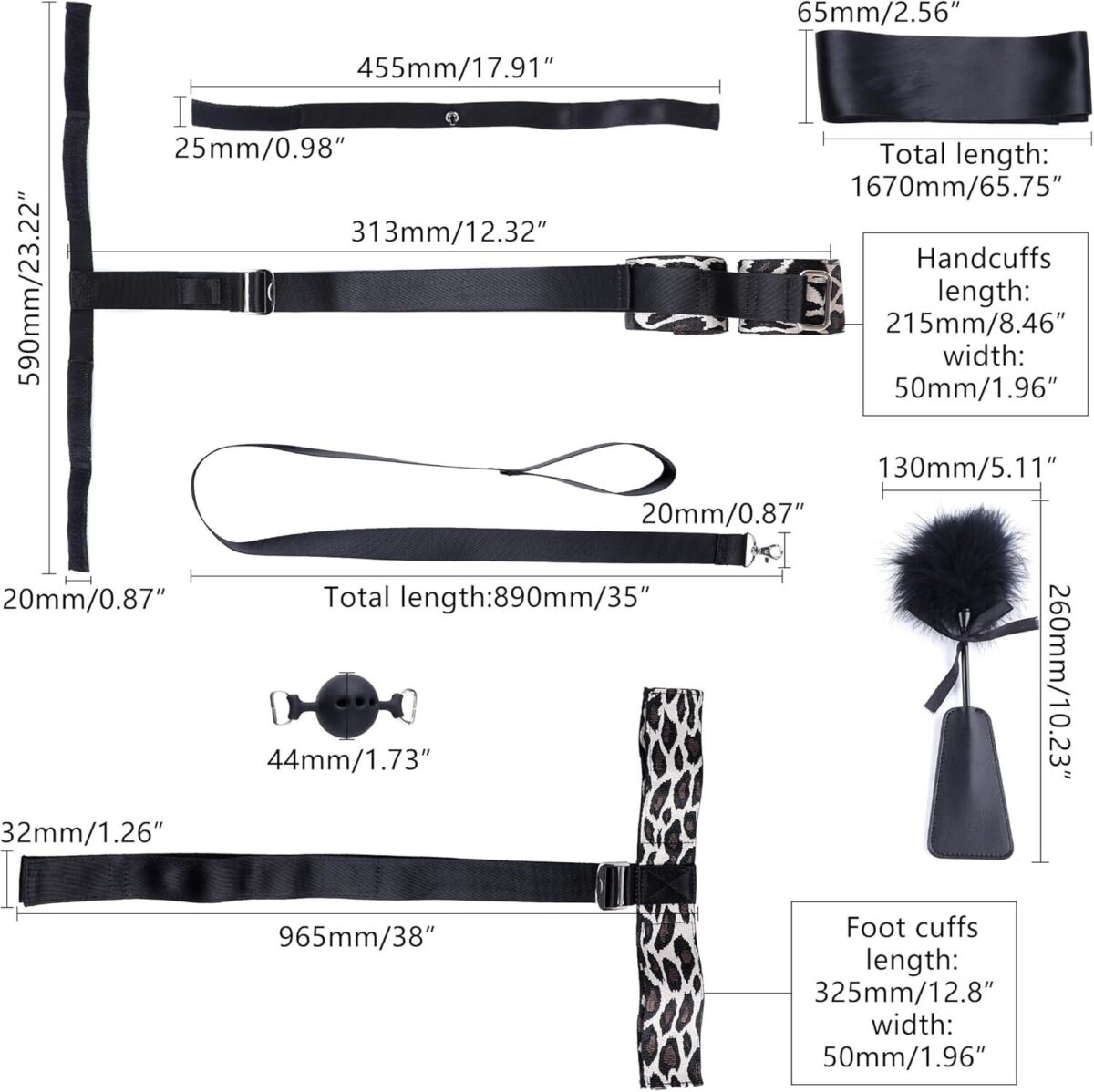 БДСМ-набір LOCKINK YEAHWOW Armbinder Restraint Set Black - Зображення 6