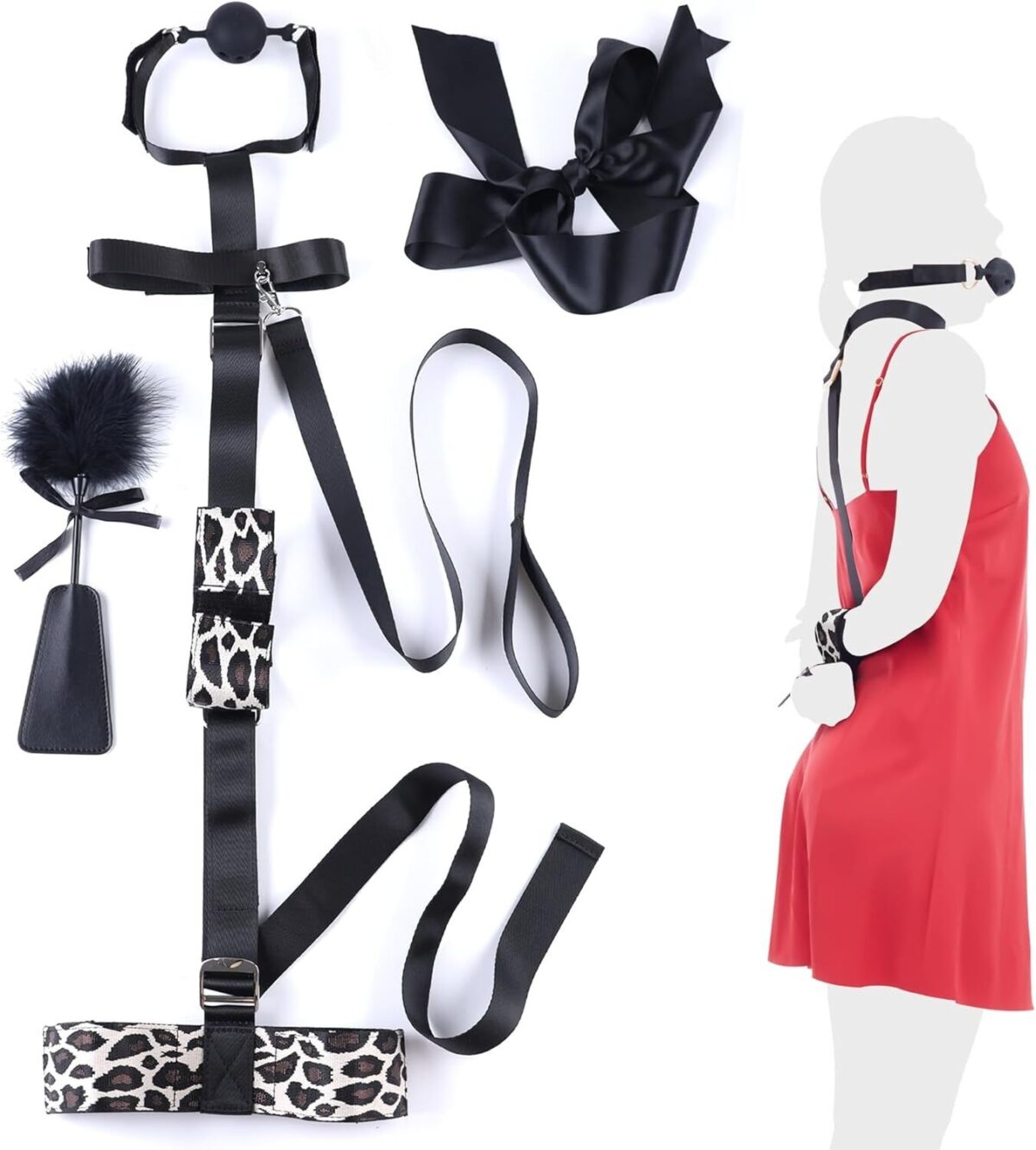 БДСМ-набір LOCKINK YEAHWOW Armbinder Restraint Set Black - Зображення 1