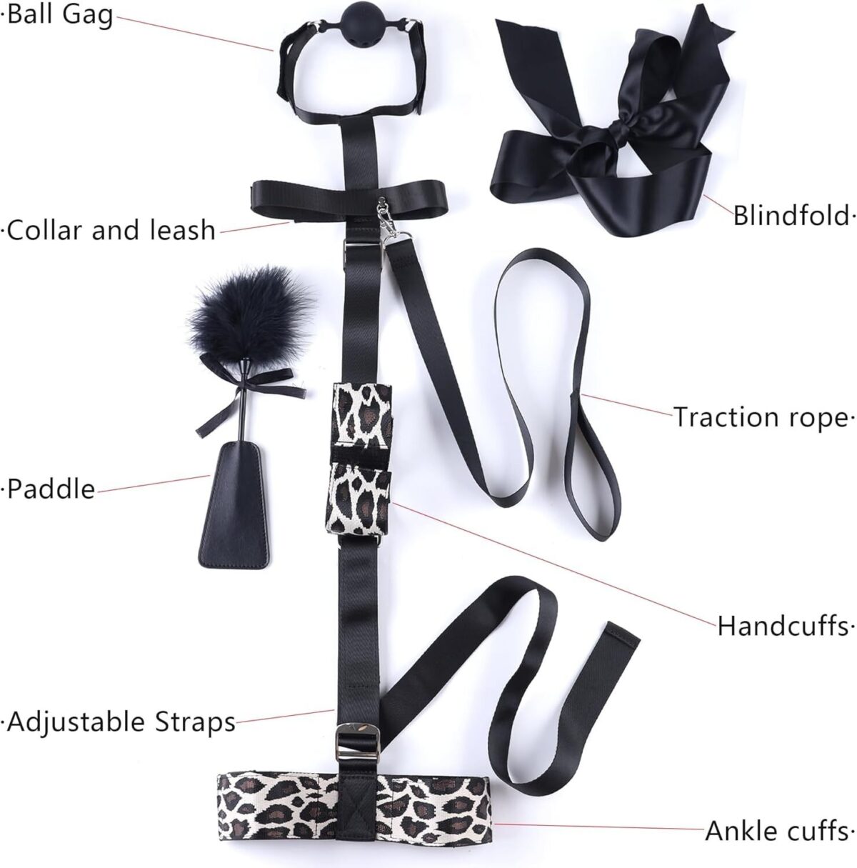 БДСМ-набір LOCKINK YEAHWOW Armbinder Restraint Set Black - Зображення 5