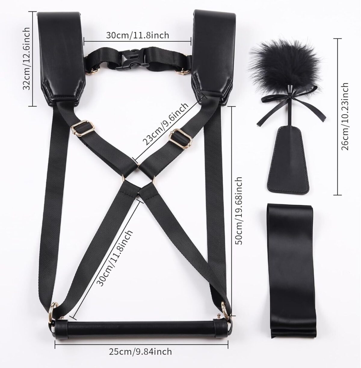БДСМ-набір LOCKINK YEAHWOW Black Doggy Style Saddle set - Зображення 6