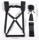 БДСМ-набір LOCKINK YEAHWOW Black Doggy Style Saddle set - Зображення 6