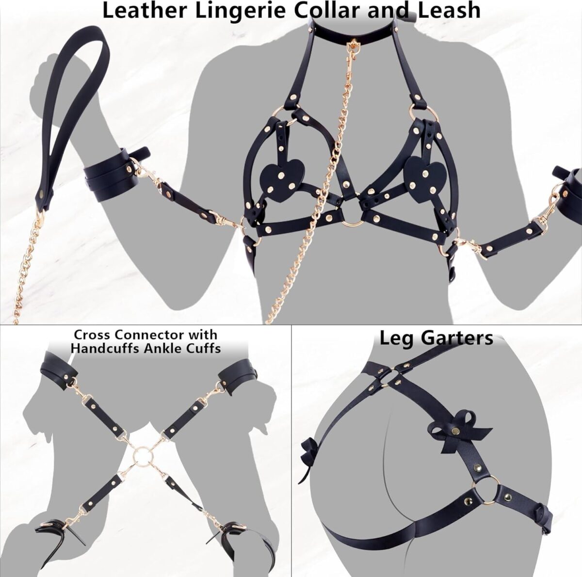 БДСМ-набір LOCKINK YEAHWOW Forced Nadu pose correction set - Зображення 2