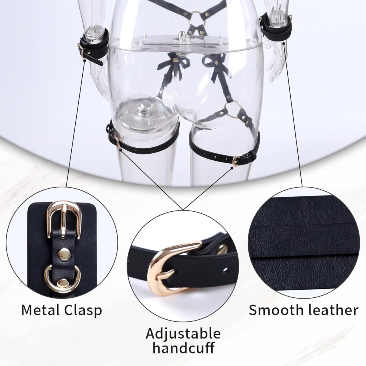 БДСМ-набір LOCKINK YEAHWOW Forced Nadu pose correction set - Зображення 5