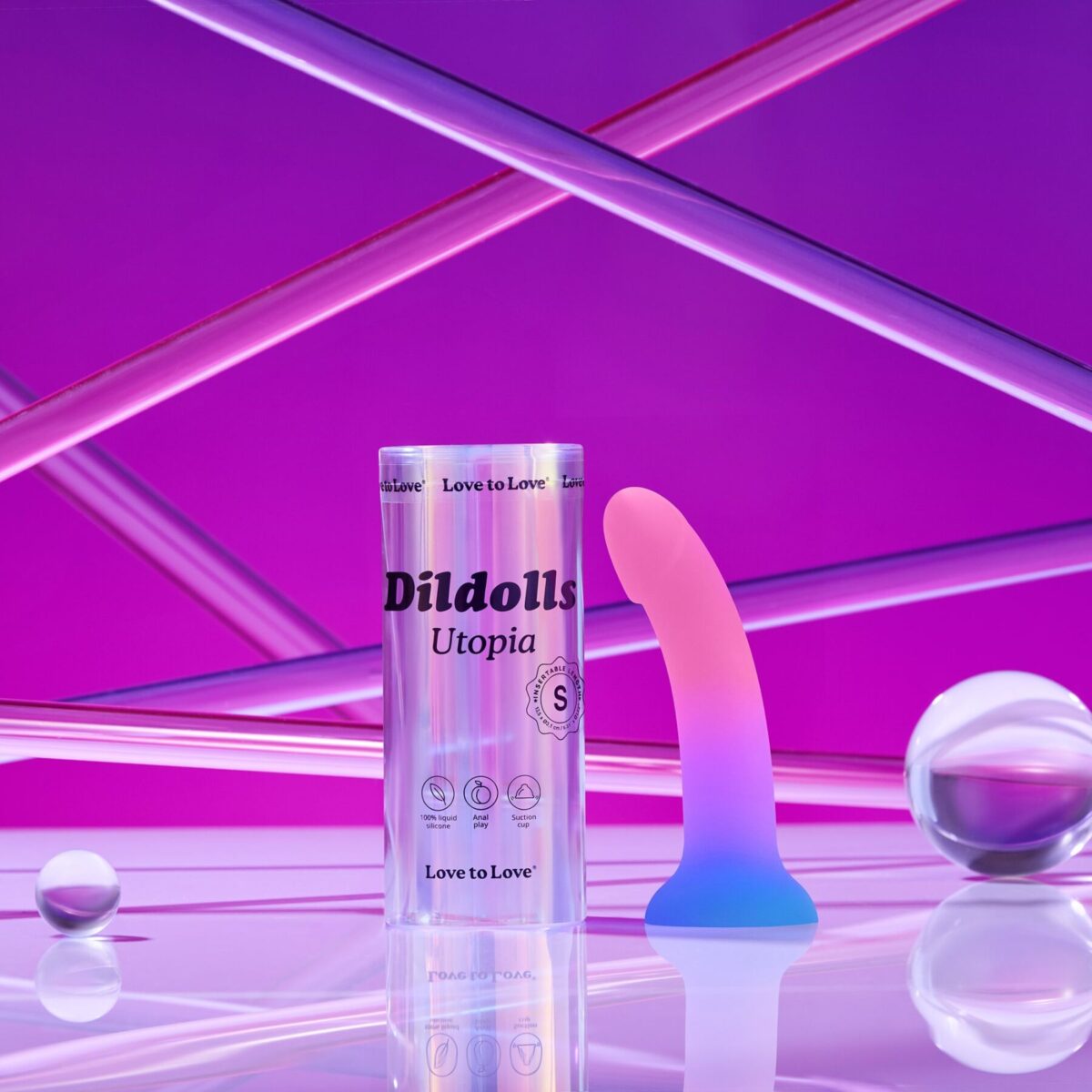 Дилдо з кольоровим градієнтом Love To Love DILDOLLS - UTOPIA S ультрам'який - Зображення 6