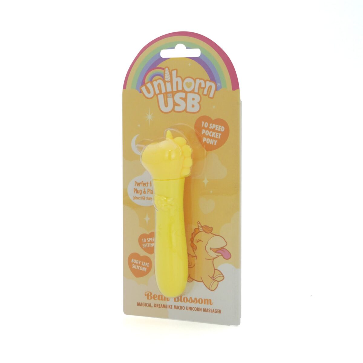 Вібратор-єдиноріжка Unihorn USB Bullet - Bean Blossom, віброкуля, USB-зарядка - Зображення 3