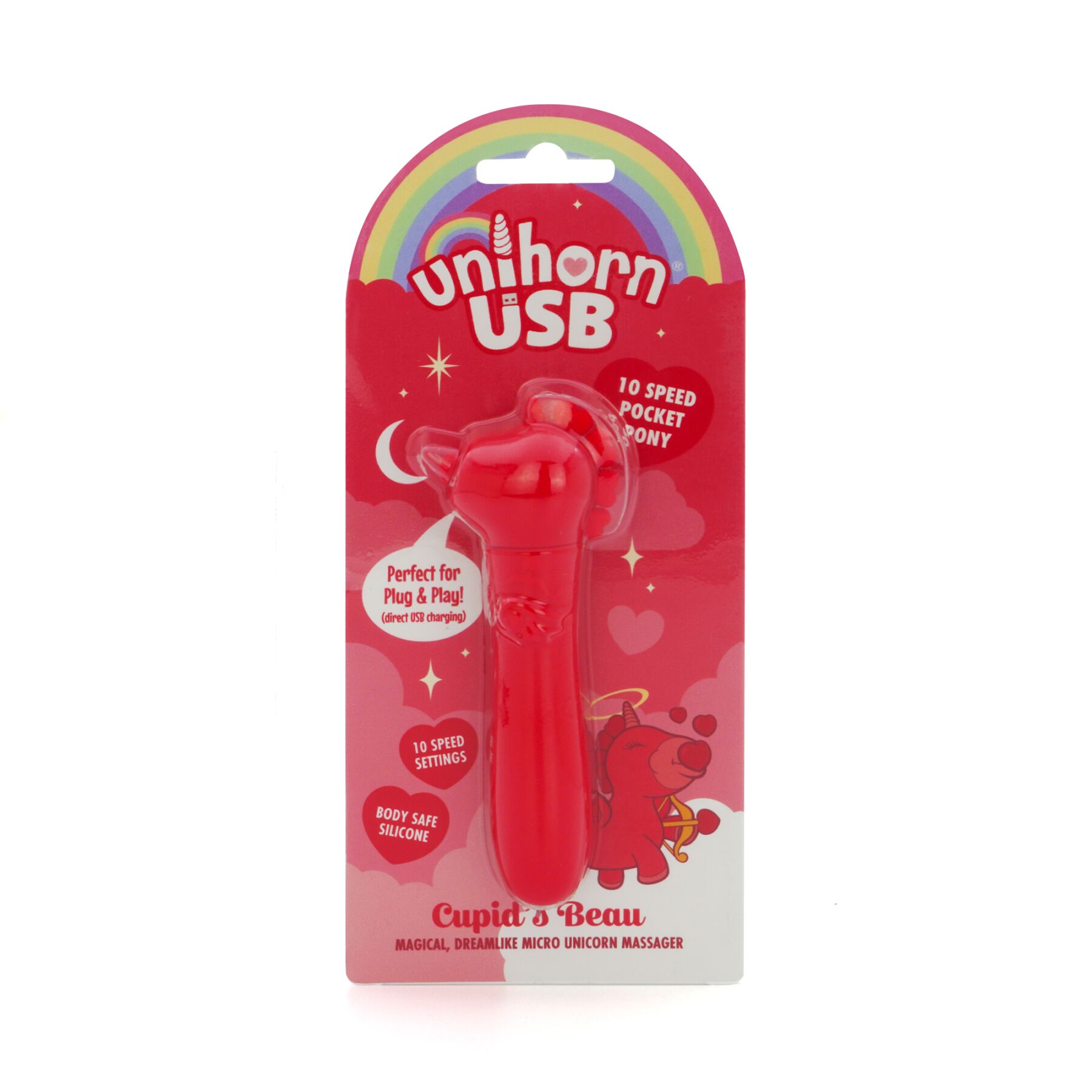 sx2861-33655489643144 Вібратор-єдиноріжка Unihorn USB Bullet - Cupid's Beau, віброкуля, USB-зарядка - Зображення 6